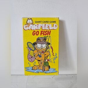 Vintage 1978 Garfield Go Fish Giant Card Game Yellow Box Rare Variant